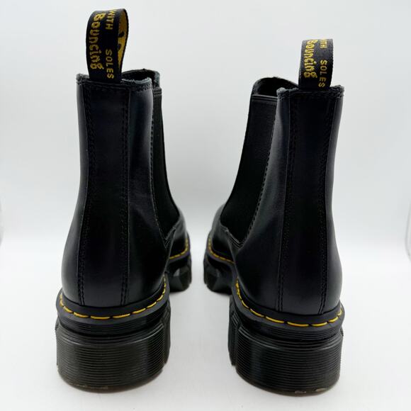 Dr. Martens Womens Audrick Chelsea Boot US 12 EU 45 Black Leather EUC - Picture 9 of 14